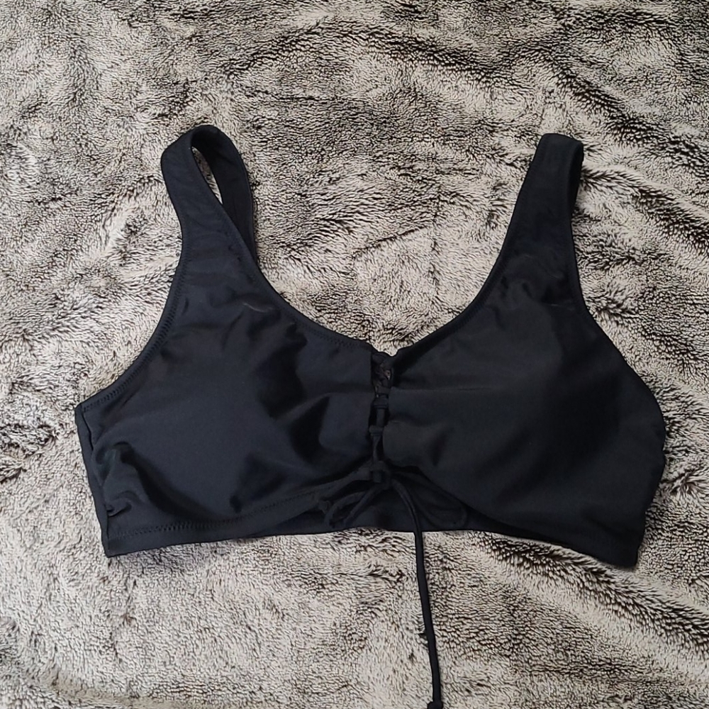Tie front swimsuit top
